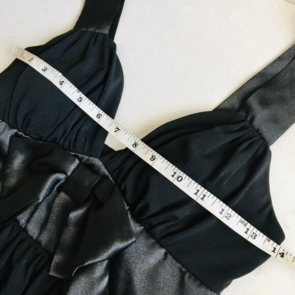 Speechless Y2K 2000s Black Bow Top - Picture 3 of 9